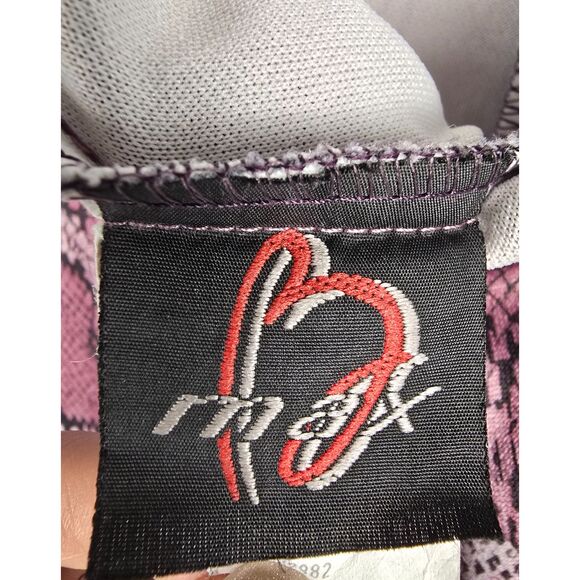 Y2K Faux Snakeskin Stretch Pants Large Glam Rock Party Rave Vtg 2000s - Picture 3 of 8